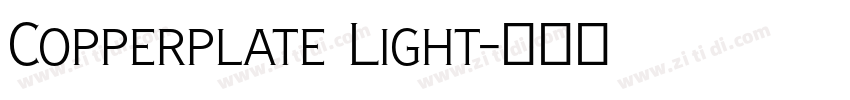 Copperplate Light字体转换